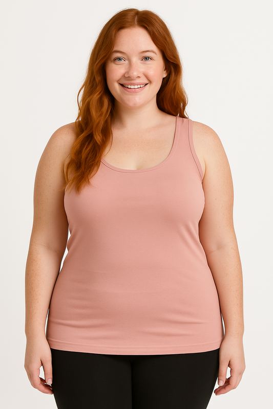 SJ Essential Long Tank - Cloud Pink