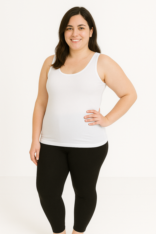 SJ Essential Long Tank - White